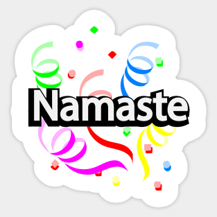 Namaste typographic artwork Sticker